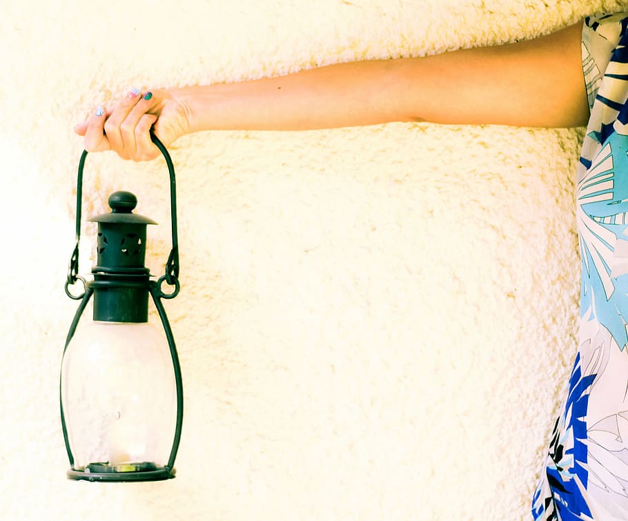 lamp, wall, light, one person, vacations, trip, holiday, adult HD wallpaper