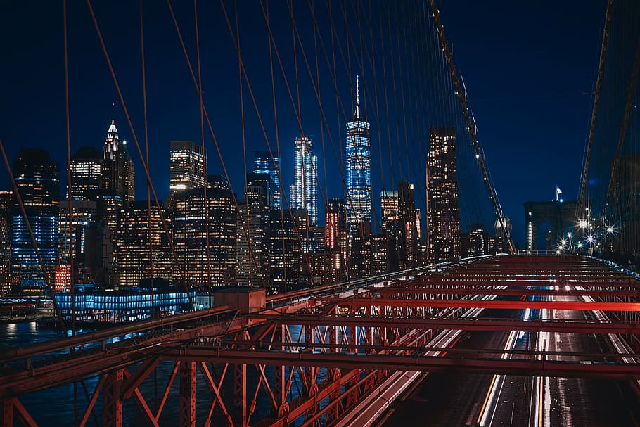 timelapsed photo of bridge, architecture, building, infrastructure HD wallpaper