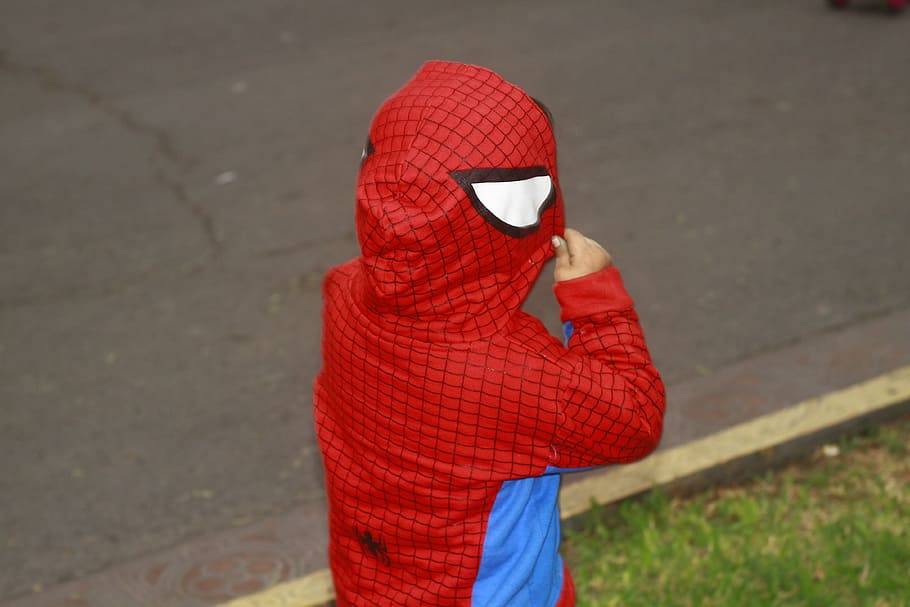 mini, man, spider, thief, criminal, crime, one person, red HD wallpaper