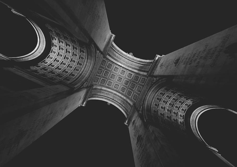low angle photography of building, untitled, grey scale, London tower HD wallpaper