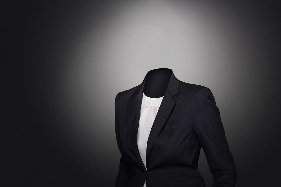 black button-up blazer, suit, business, sw, women, attractive, HD wallpaper