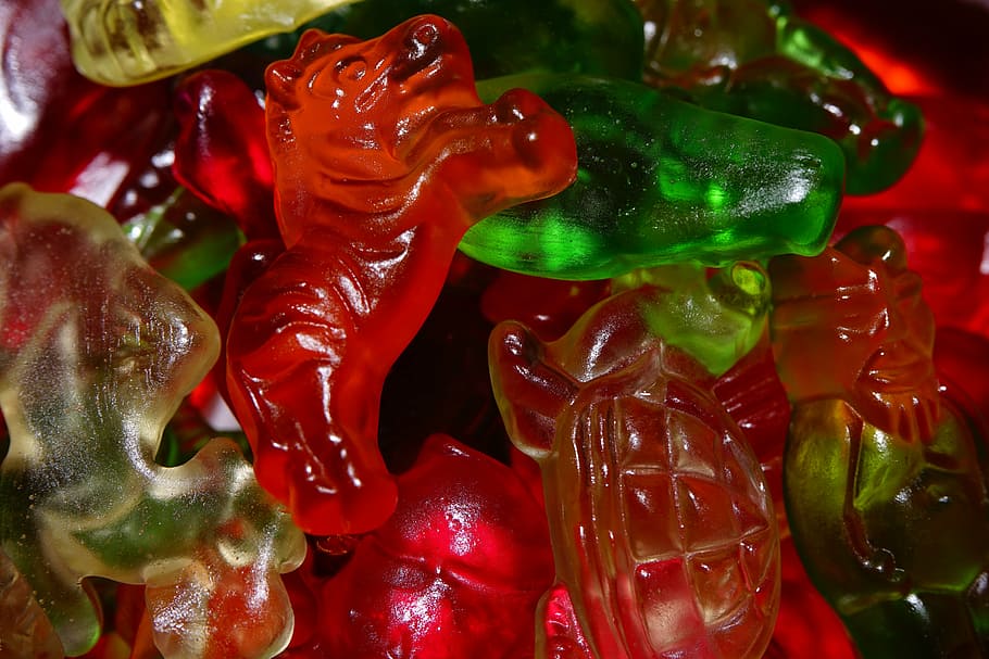 Hd Wallpaper Gummibarchen Fruit Jelly Fruit Jelly Mix Haribo Gummi Bears Wallpaper Flare