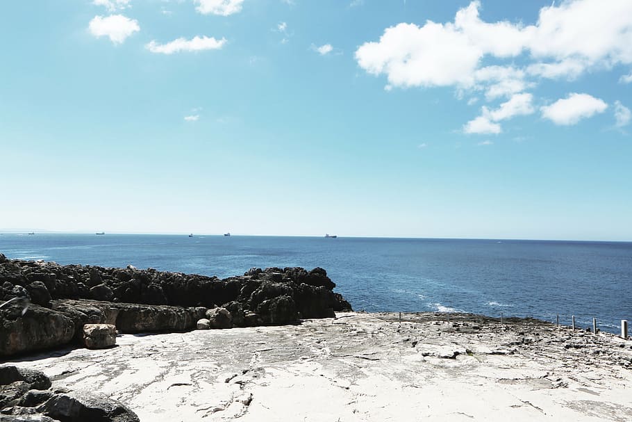 beach, coast, ocean, outdoors, rocky, sea, seascape, seashore HD wallpaper