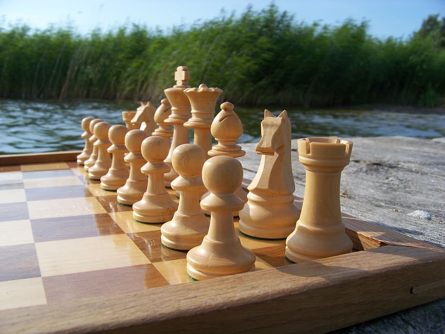 chess, chess pieces, the basic position, staunton, board game HD wallpaper