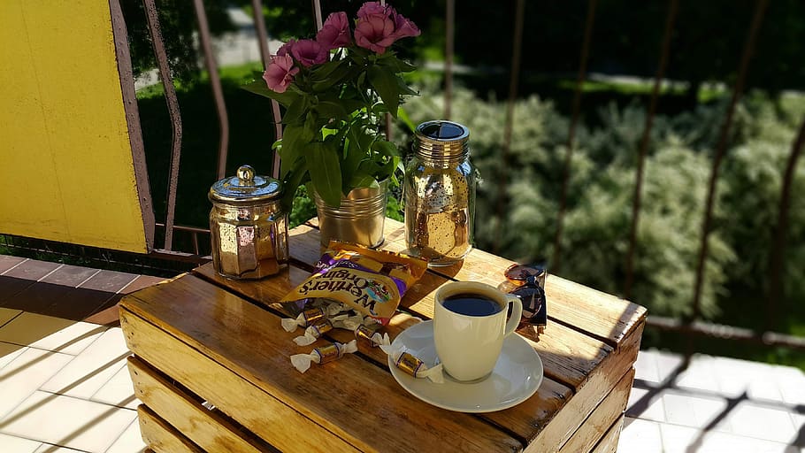 coffee, weekend, breakfast, book, rest, dawn, holidays, boost HD wallpaper