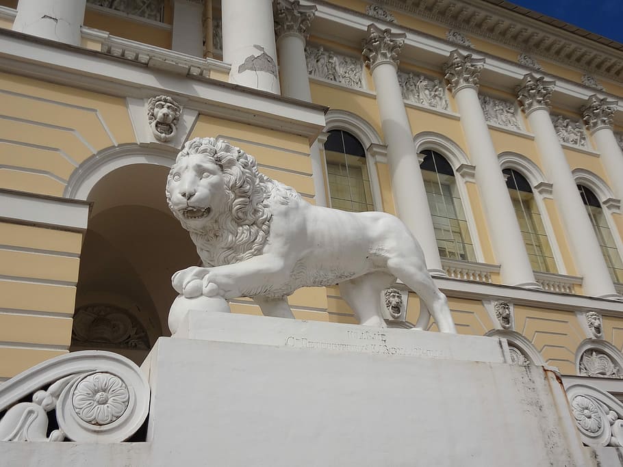 Sculpture, leo, peter, statue, architecture, history, travel destinations HD wallpaper