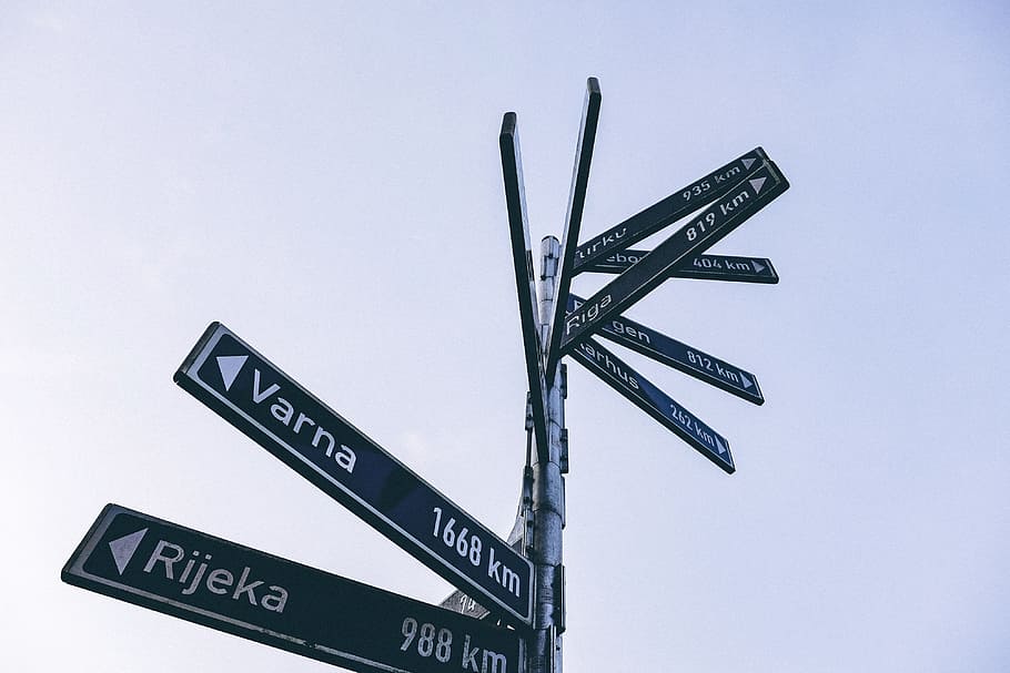 Cities distance sign, concepts And Ideas, other, road Sign, direction HD wallpaper