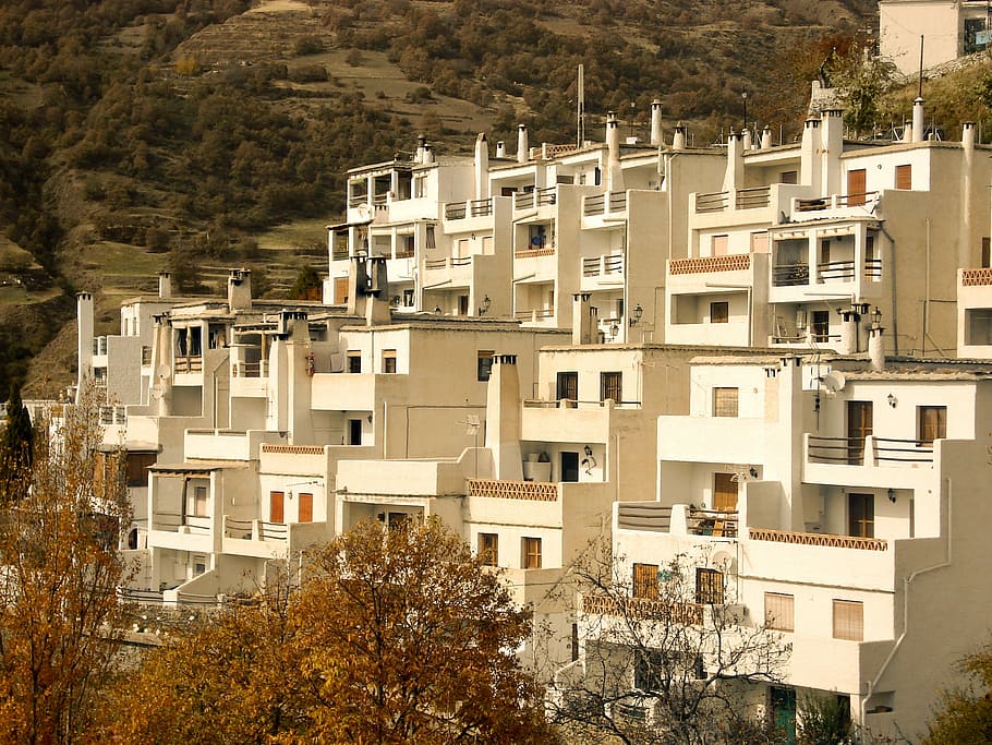 Architecture, Building, White, house, residential building HD wallpaper