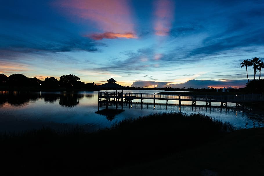 Sunset Port St Lucie At Tradition Lake HDR Photography By OFF