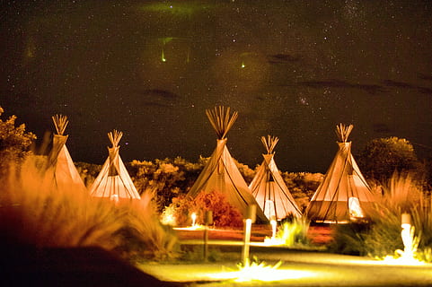 photography of tipi tents, photo of tipitent, teepee, camping HD wallpaper
