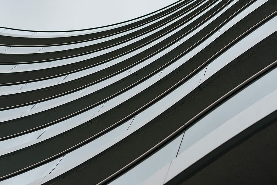 white and black digital wallpaper, untitled, building, texture HD wallpaper