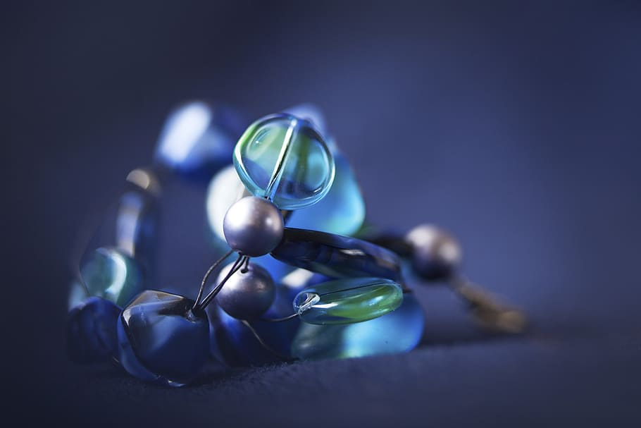 ornament, beads, blue, fine, hobby, craft, indoors, no people HD wallpaper