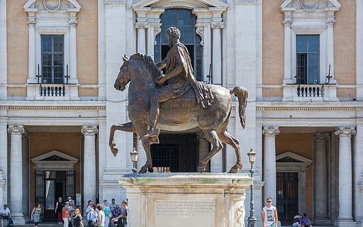 Marcus Aurelius, Rome, Statue, Horse, capitol square, capitol hill HD wallpaper