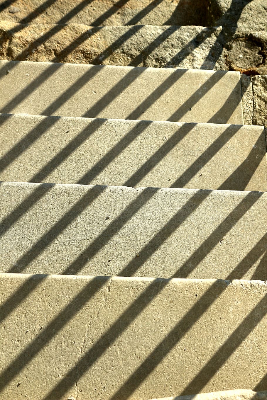 stairs, gradually, shadow, staircase, light, sunlight, nature HD wallpaper