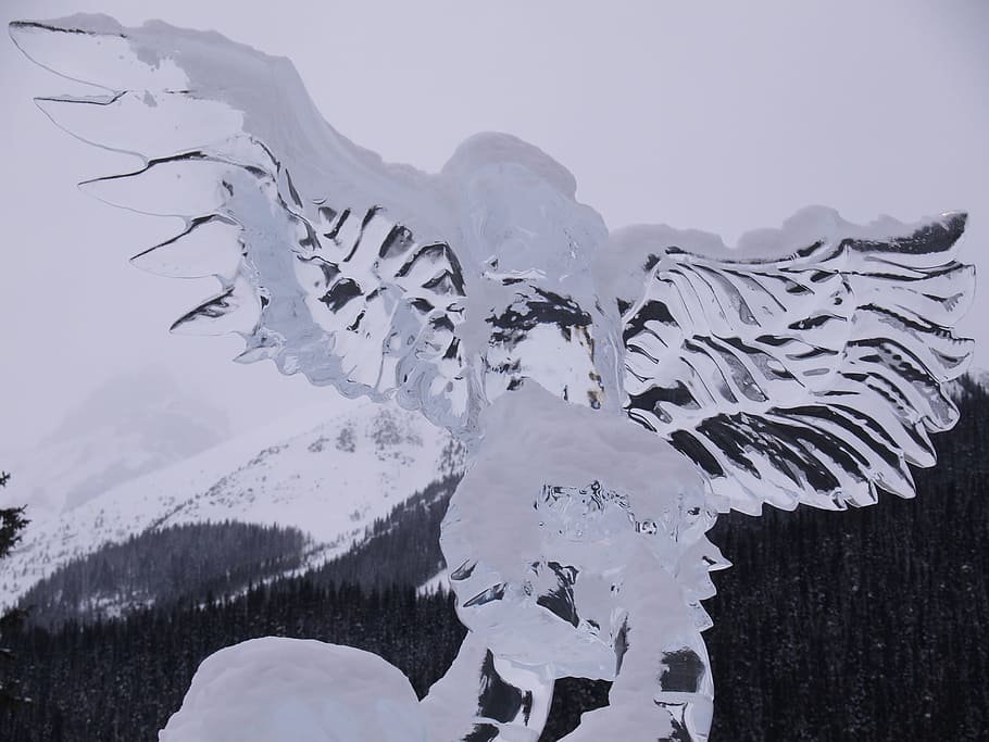 Ice Carving, Winter, Cold, Frozen, frost, sculpture, season HD wallpaper