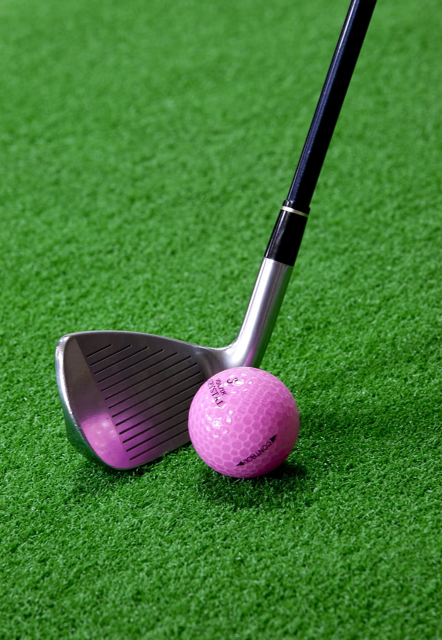 golf, golf balls, exercise, sport, artificial turf, golf clubs, HD wallpaper