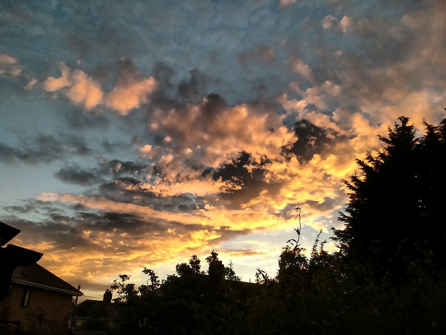 Sky, Clouds, Sunset, Weather, Dramatic, evening, nature, cloud - Sky HD wallpaper