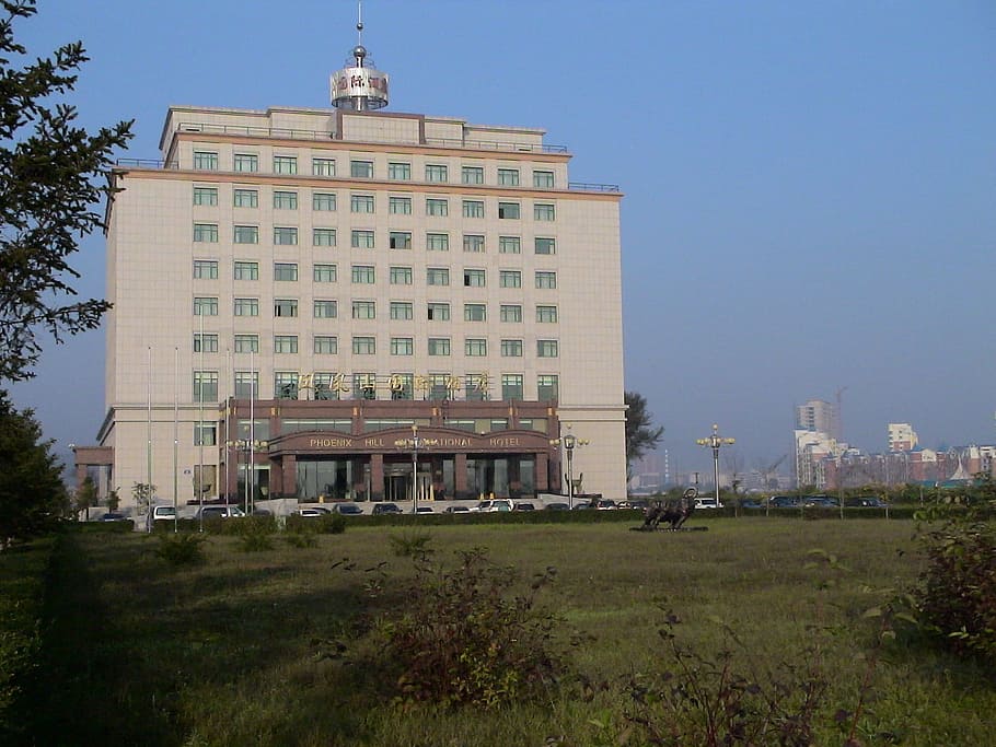 Hotel, Architecture, China, liaoning, fengcheng, phoenix hill, HD wallpaper