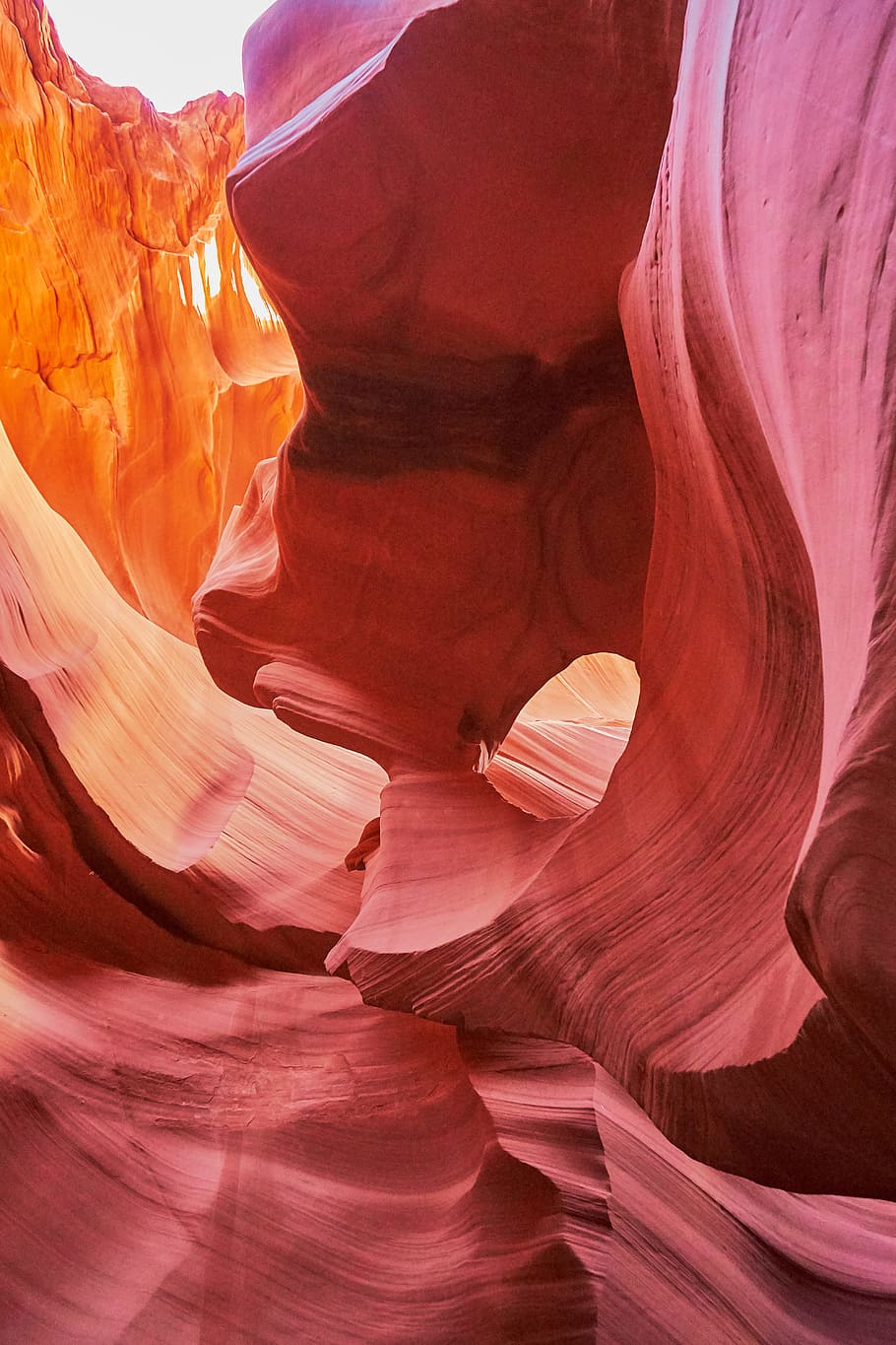Antelope Canyon, Arizona, Antelope Canyon, Lower, rock, orange, HD wallpaper