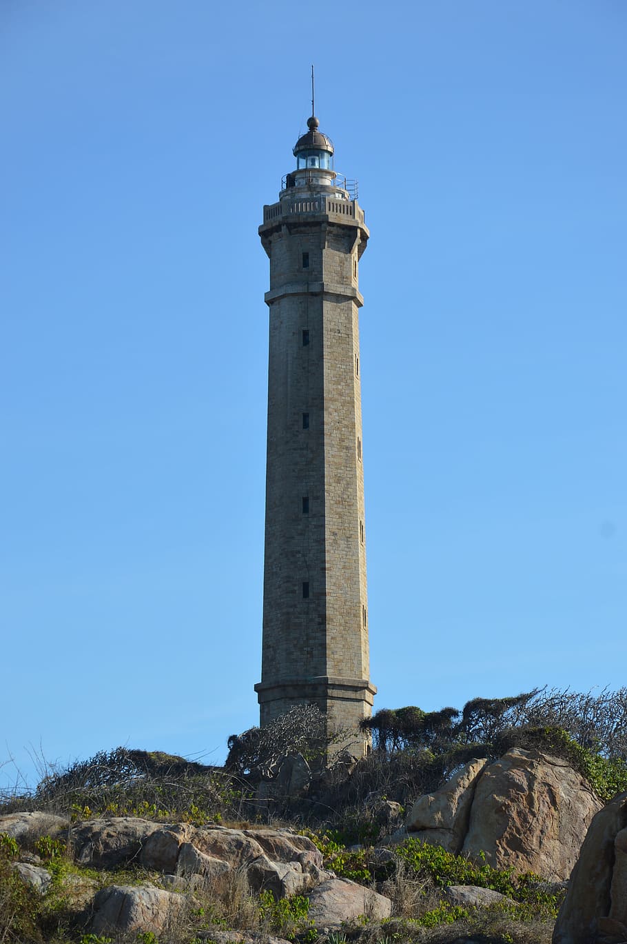 lighthouse, phan thiet, vietnam, architecture, sky, tower, clear sky HD wallpaper
