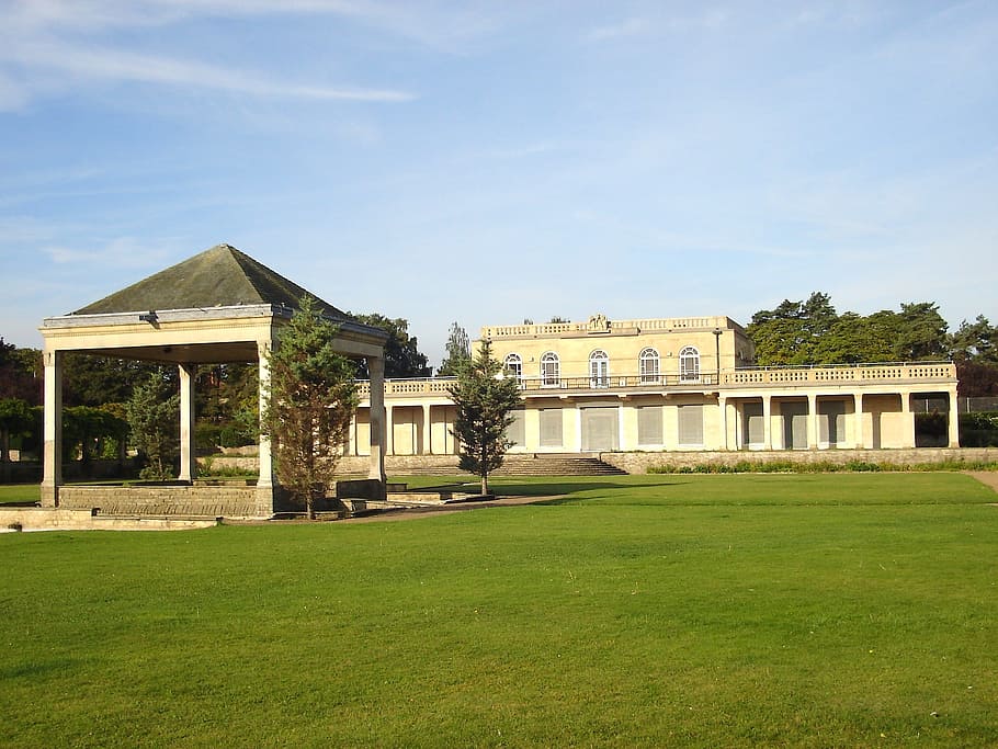 Park, Building, Nature, Outside, architecture, grass, trees HD wallpaper