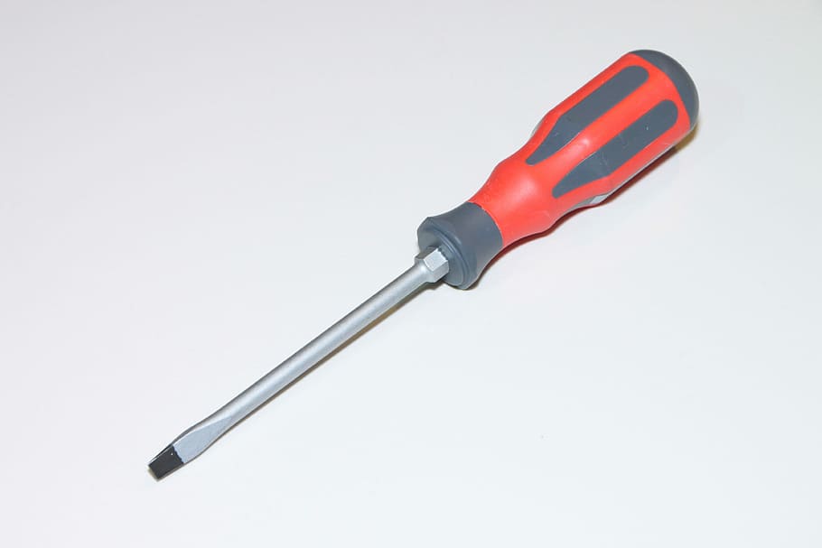 Chrome, Flat, Magnetized, Metal, professional, screwdriver HD wallpaper