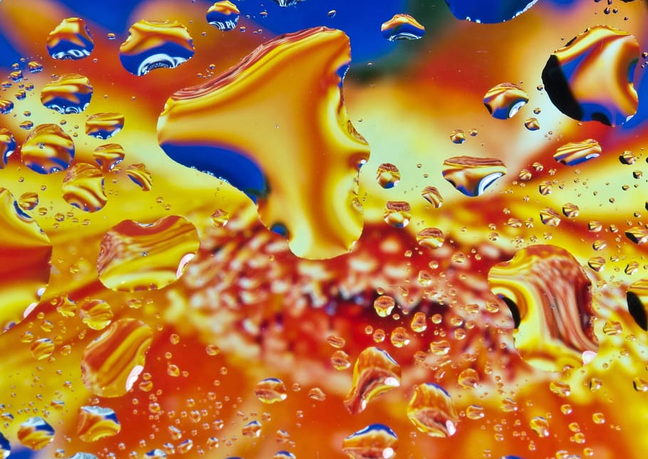 water, droplets, drops, texture, colourful, pattern, wet, light HD wallpaper