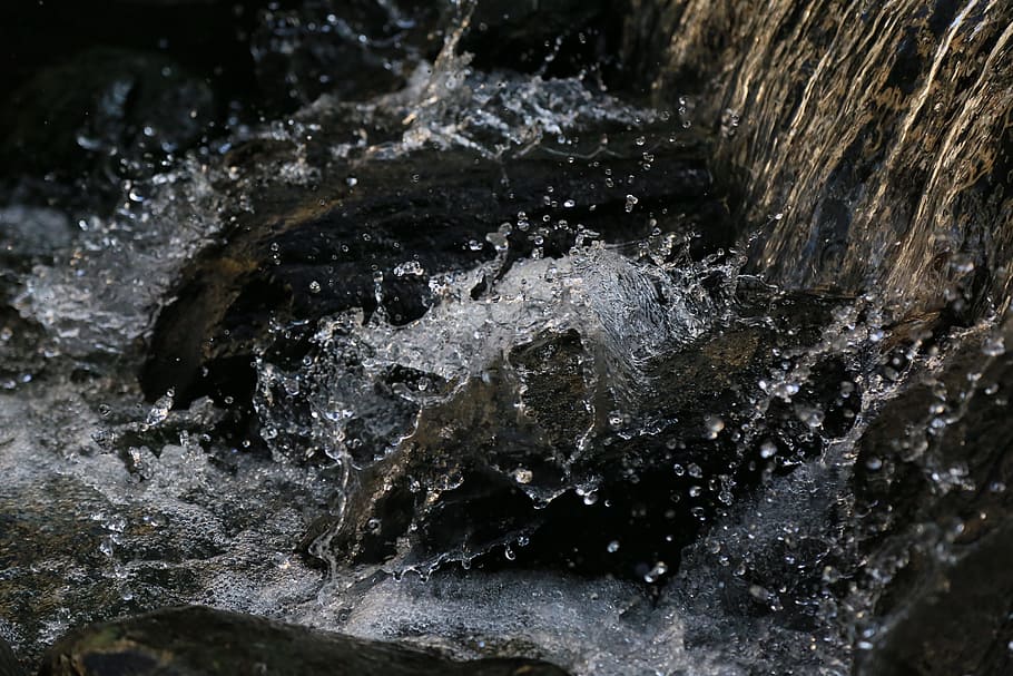 rocks, river, flow, water, liquid, splash, motion, splashing HD wallpaper