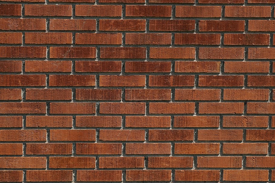Wall, Bricks, Pattern, Structure, Brown, brick wall, backgrounds, HD wallpaper