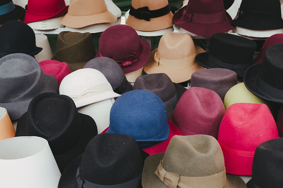 Hat market, objects, fashion, clothing, headwear, personal Accessory HD wallpaper