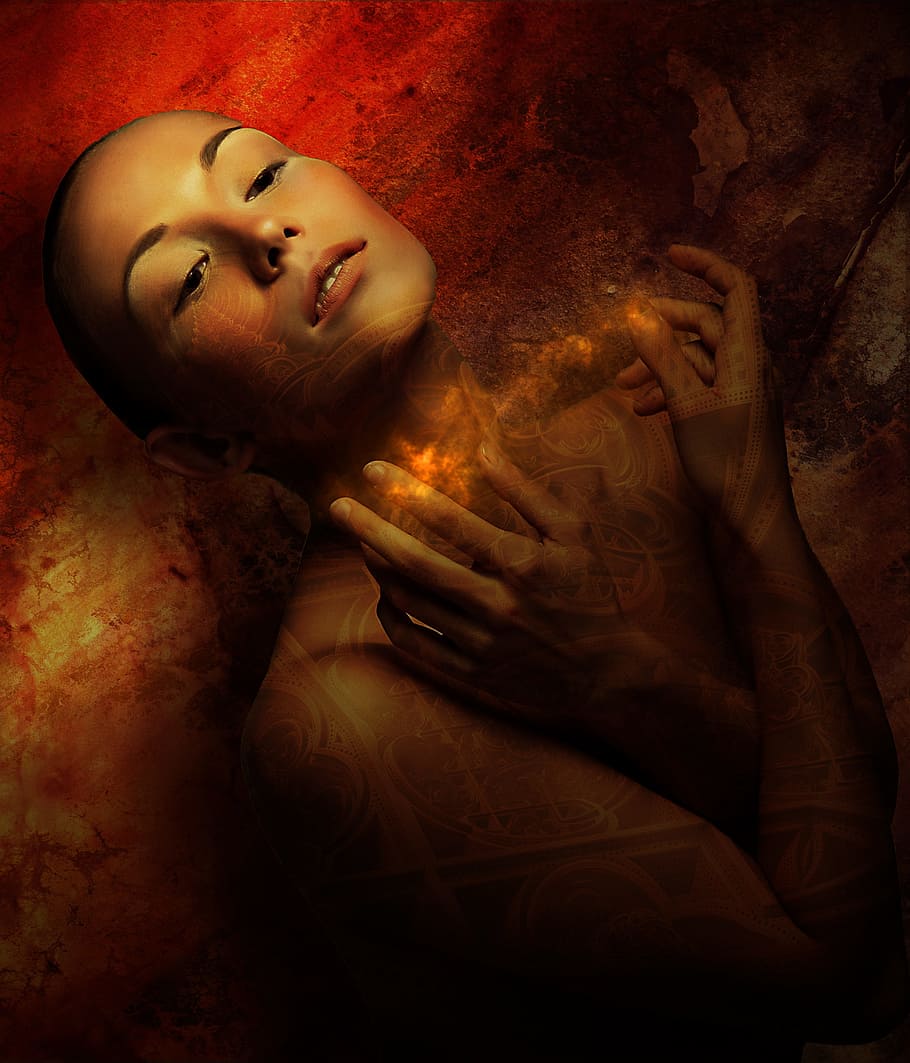 untitled, gothic, dark, fantasy, portrait, woman, female, young HD wallpaper