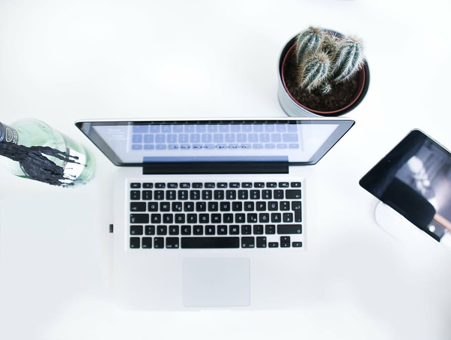 opened MacBook Pro, laptop, apple, computer, browser, research HD wallpaper