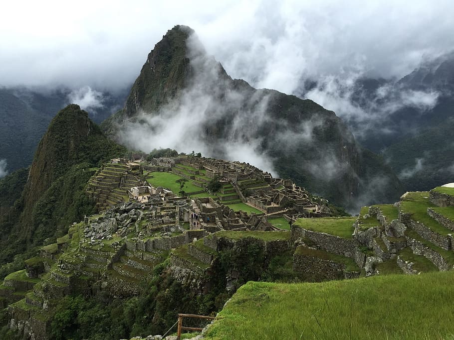 Machu, Picchu, Mountain, Rainy Day, for, nature, machu Picchu, HD wallpaper