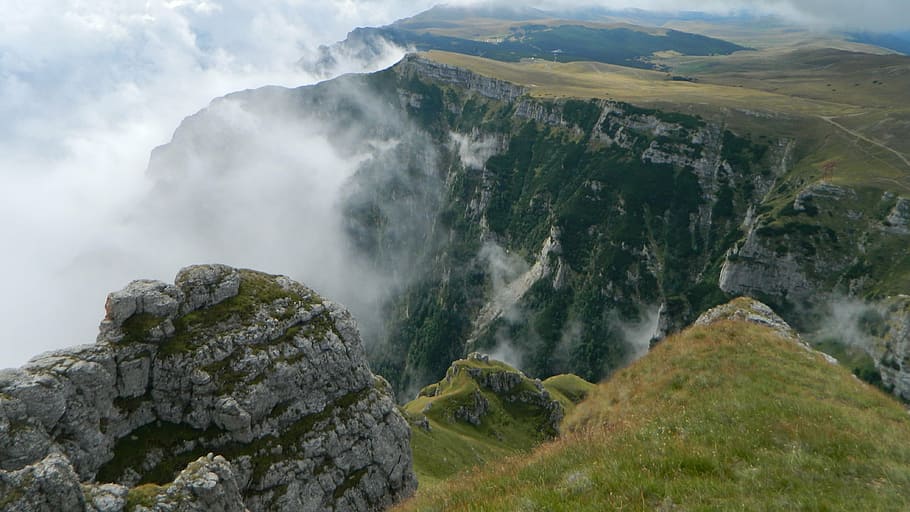 bucegi, mountains, romania, beauty in nature, landscape, rock HD wallpaper