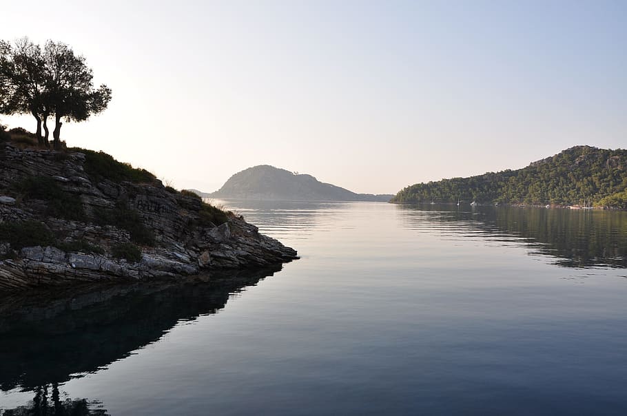 gocek, marine, see, water, tranquility, sky, beauty in nature HD wallpaper