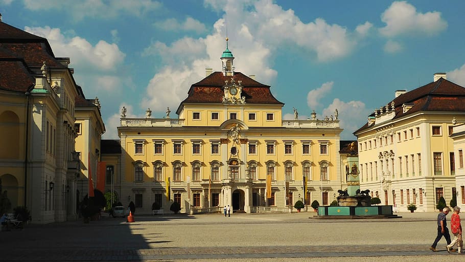 Castle, Ludwigsburg Germany, ludwigsburg palace, attraction, blühendes baroque, HD wallpaper