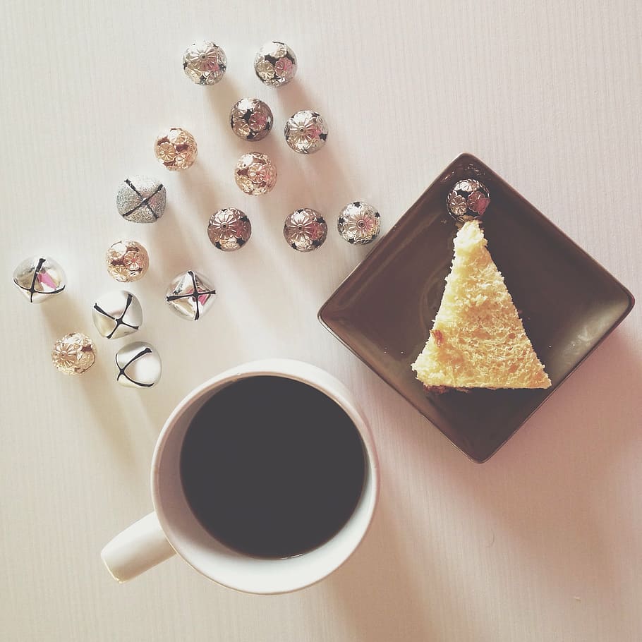 bread, breakfast, caffeine, candies, chocolates, christmas HD wallpaper
