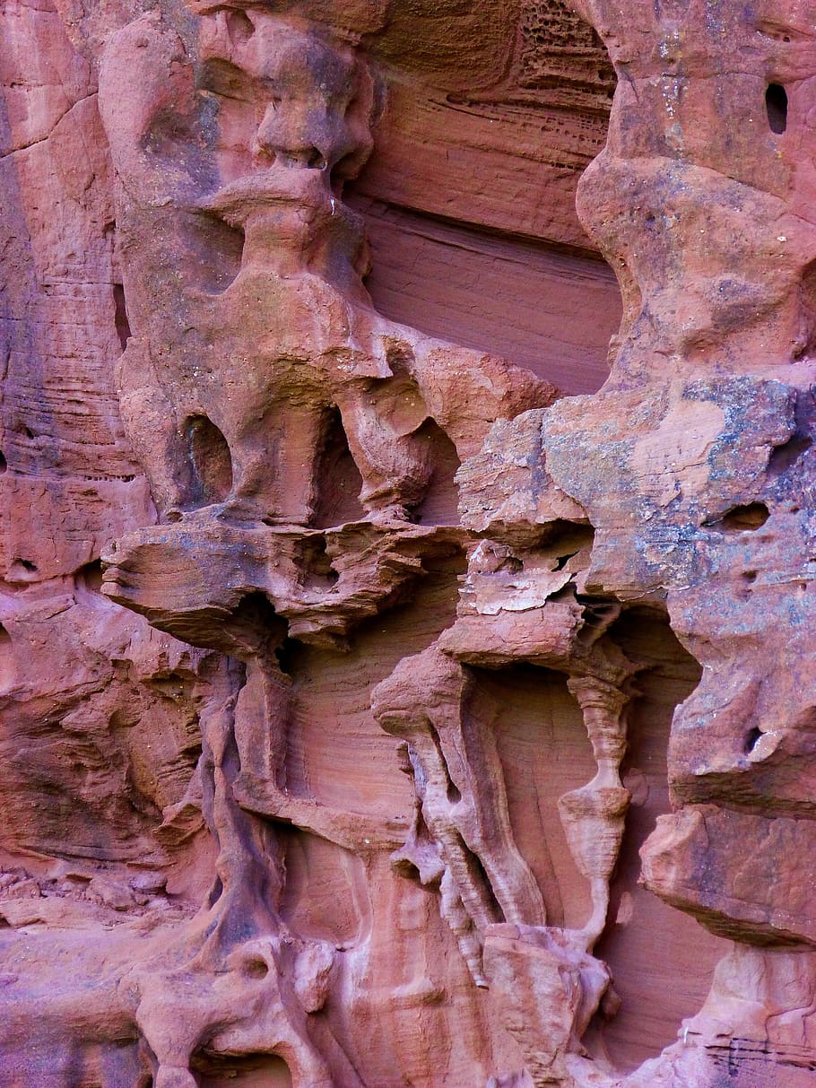Red Rock, Erosion, Forms, Texture, carving - craft product HD wallpaper