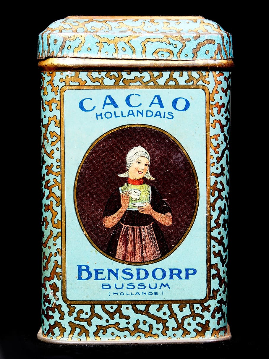 bensdorp, cacao, box, tin, package, old, retro, vintage, food HD wallpaper