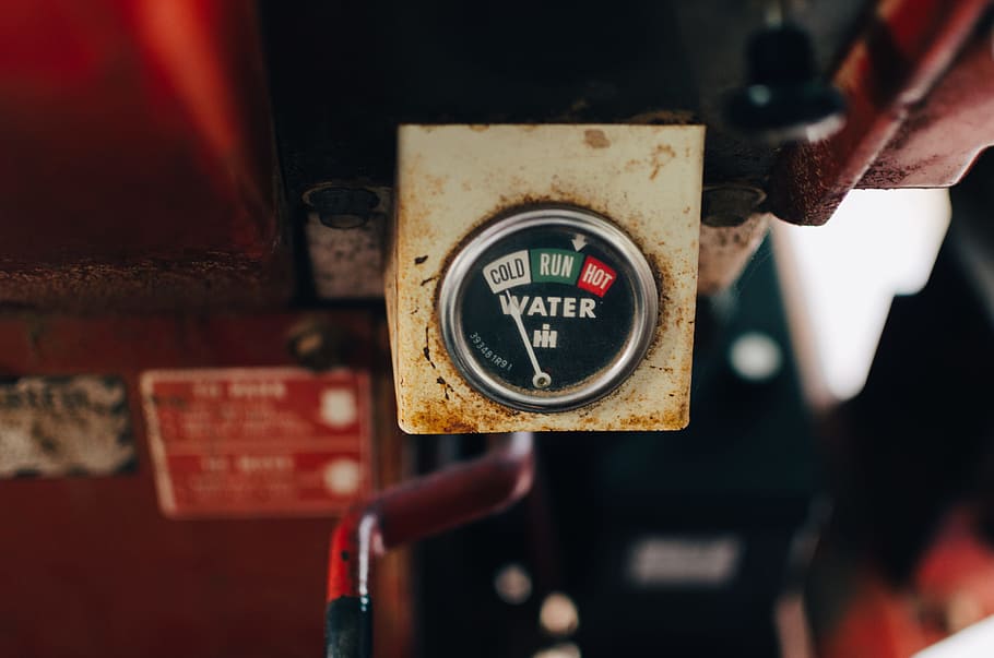 selective focus photography of white water gauge, white and black water gauge reading at cold, HD wallpaper