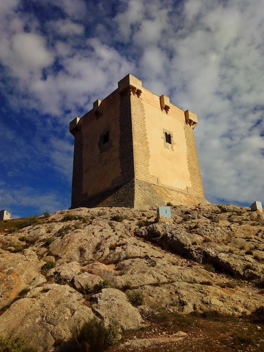 Tower, Castle, Medieval, Historical, fortification, spain, cocentaina HD wallpaper