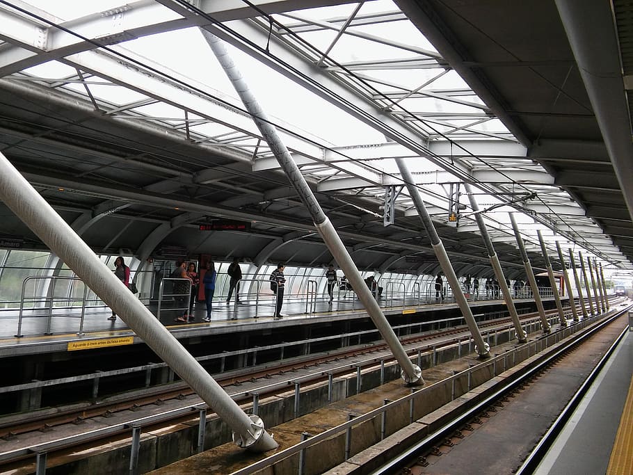 train, train station, metro, subway, subway station, são paulo HD wallpaper