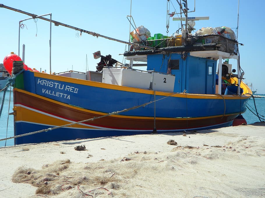 Fishing, Port, Malta, Marsaxlokk, fishing vessel, boot, colorful, HD wallpaper