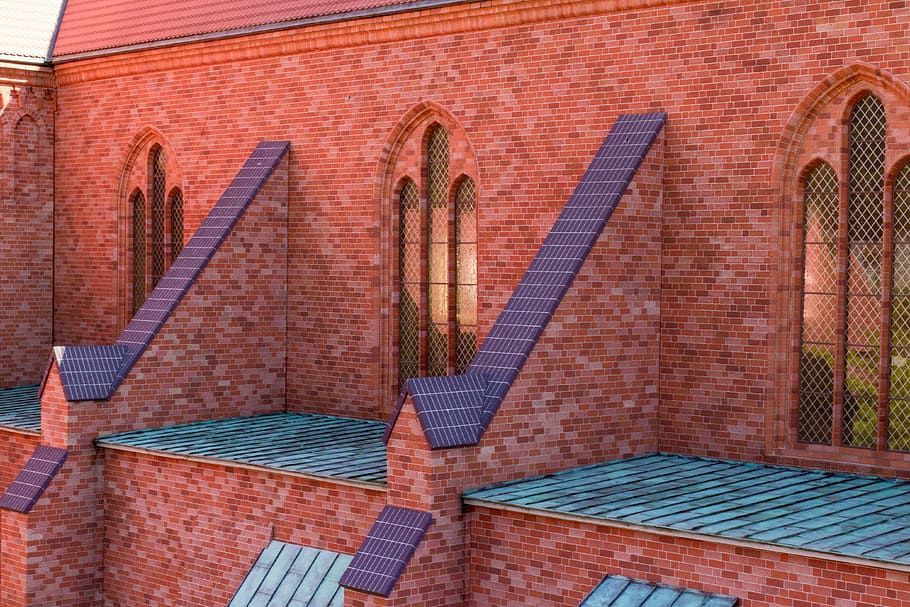 building, brick, architecture, wall, the cathedral, texture HD wallpaper