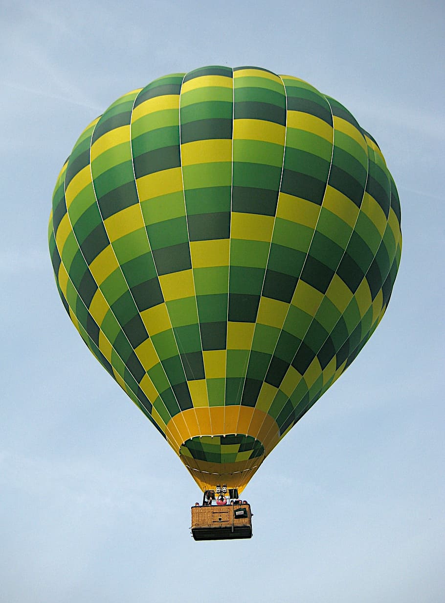 Balloon, Shugborough, Staffordshire, england, hot air, people, HD wallpaper