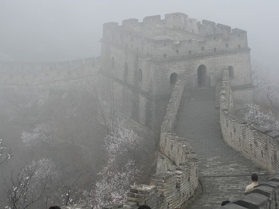Wall, China, Cloud, history, architecture, ancient, old ruin HD wallpaper