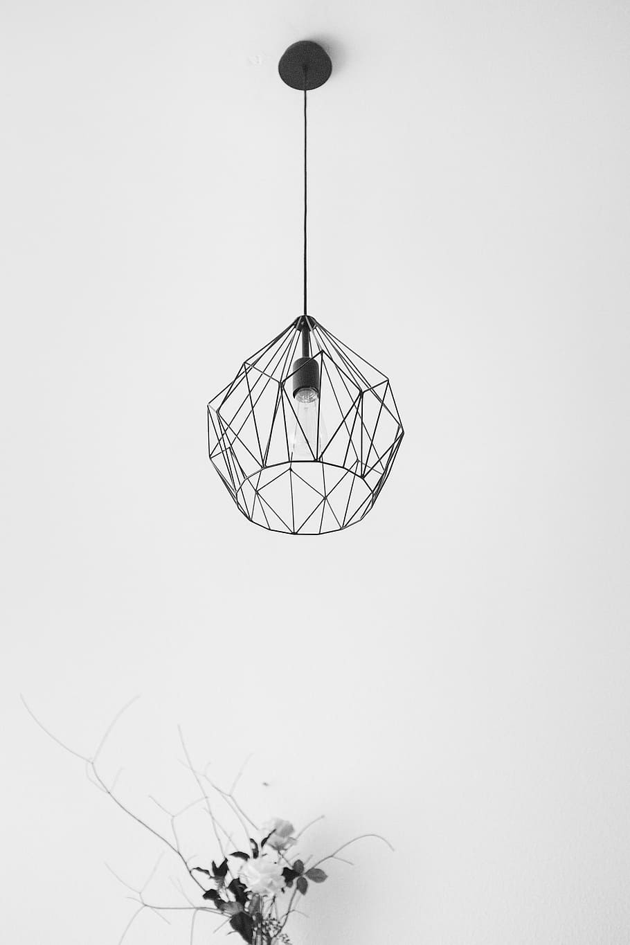 Minimal design lamp, black and White, concepts And Ideas, objects HD wallpaper