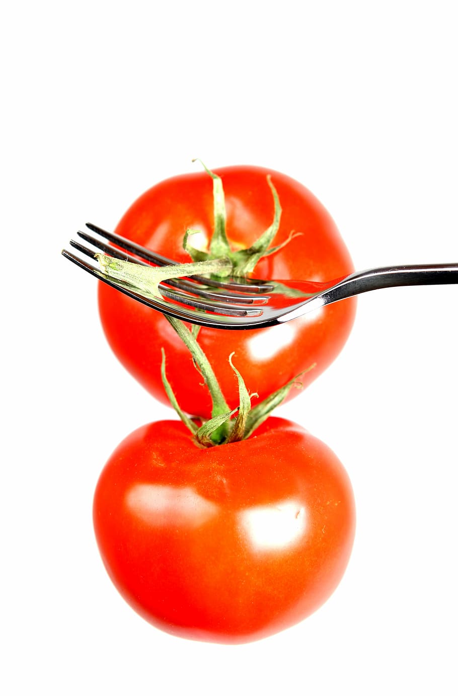 tomatoes, fork, eat, healthy, symbol, nutrition, frisch, food HD wallpaper
