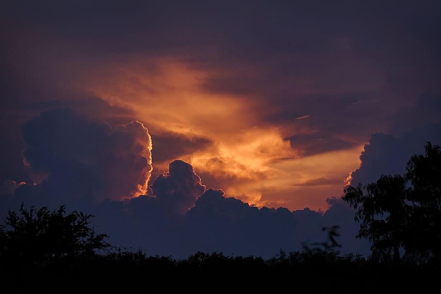 Sky, Evening, Dusk, nature, sunset, cloud - Sky, outdoors, cloudscape HD wallpaper