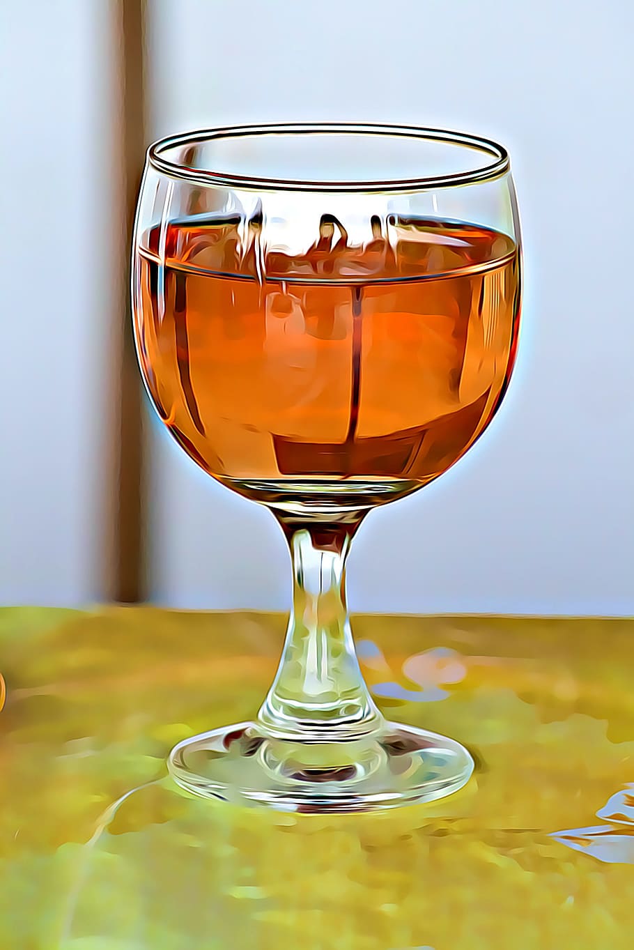 Digital, Graphics, Glass, Wine, rosé, summer, drink, alcohol HD wallpaper